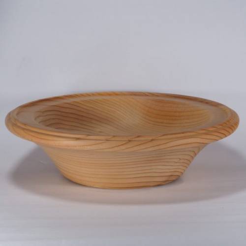 Large chunky wooden cedar bowl