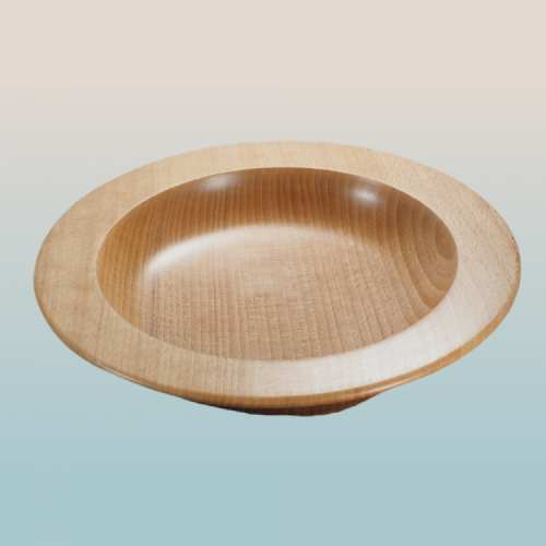 Large Wooden Beech Bowl